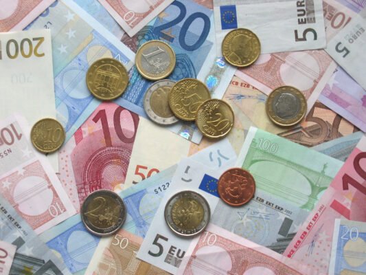 Euro banknotai ir monetos