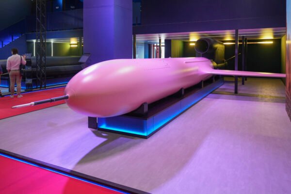 Ukrainietiška FP-5 „Flamingo“ raketa parodoje